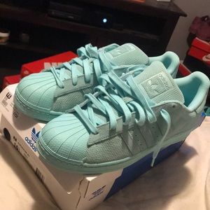 Adidas superstar rt suede aqua